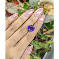 6.17 Ct. Purple Amethyst from Ceylon (Sri Lanka) Life Style
