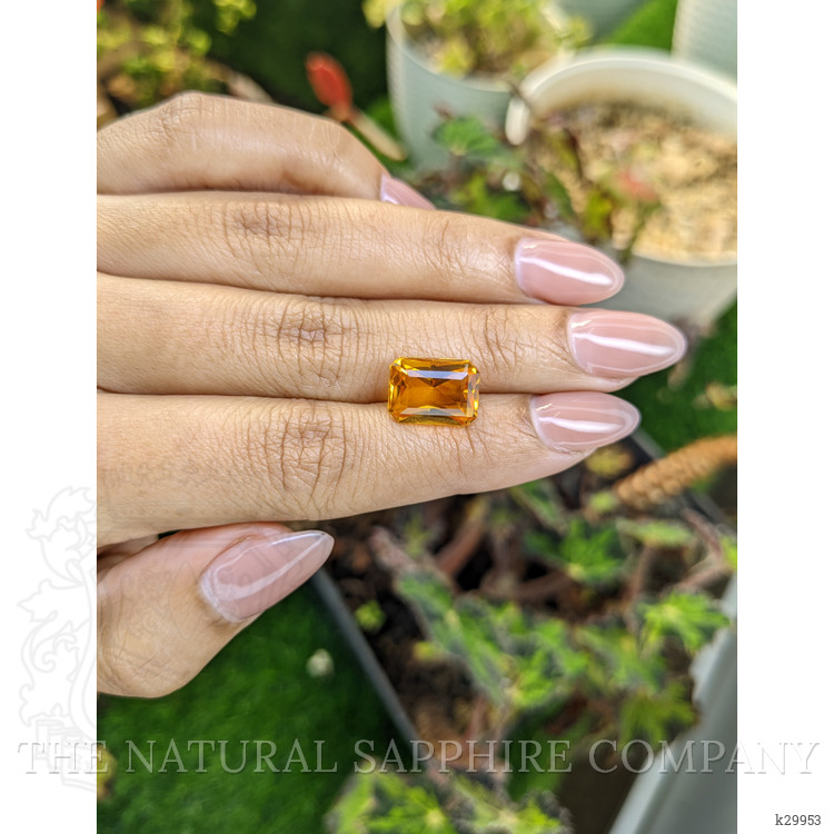 5.01 Ct. Orangish Yellow Citrine from Ceylon (Sri Lanka)