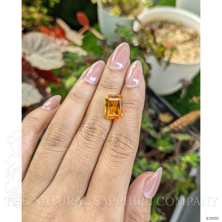 5.01 Ct. Orangish Yellow Citrine from Ceylon (Sri Lanka)