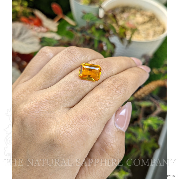 5.01 Ct. Orangish Yellow Citrine from Ceylon (Sri Lanka)