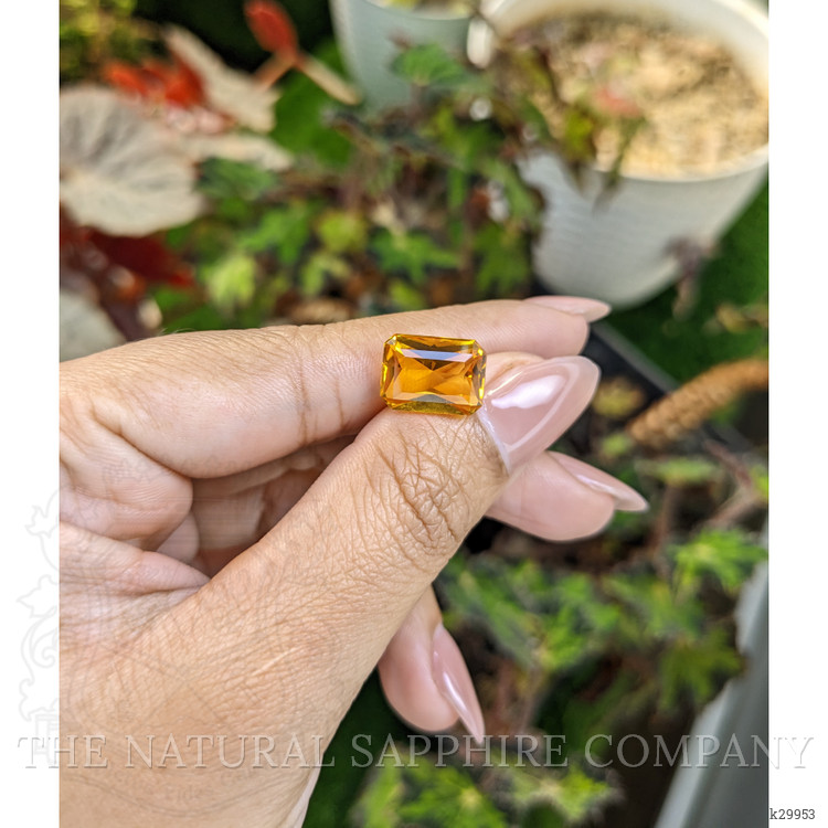 5.01 Ct. Orangish Yellow Citrine from Ceylon (Sri Lanka)
