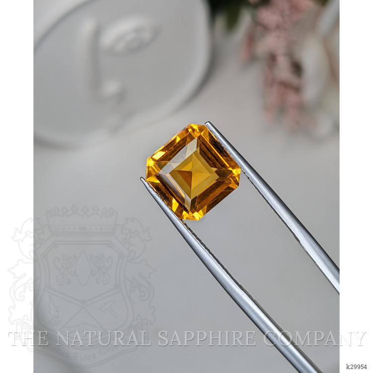 4.97 Ct. Orangish Yellow Citrine from Ceylon (Sri Lanka)
