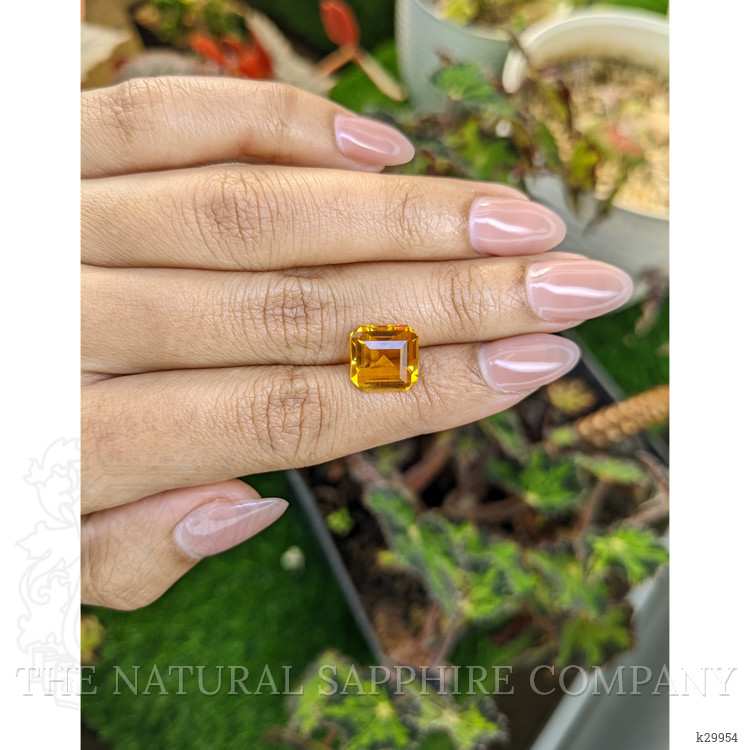 4.97 Ct. Orangish Yellow Citrine from Ceylon (Sri Lanka)