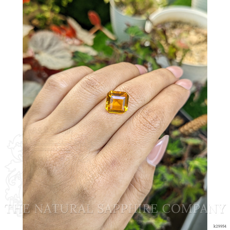 4.97 Ct. Orangish Yellow Citrine from Ceylon (Sri Lanka)
