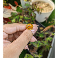 5.52 Ct. Orangish Yellow Citrine from Ceylon (Sri Lanka) Life Style