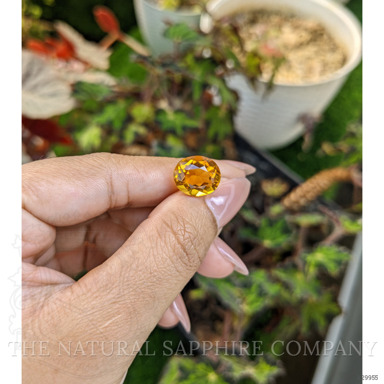 5.52 Ct. Orangish Yellow Citrine from Ceylon (Sri Lanka)