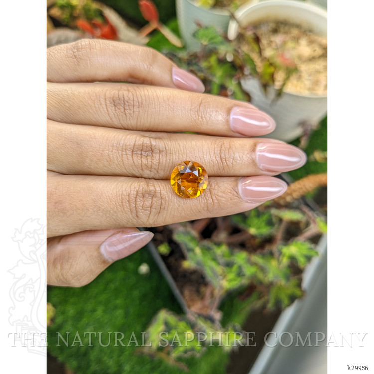 6.60 Ct. Yellowish Orange Citrine from Ceylon (Sri Lanka)