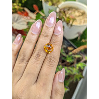 5.03 Ct. Orangish Yellow Citrine from Ceylon (Sri Lanka) Life Style