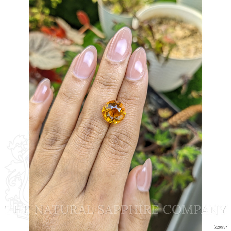 5.03 Ct. Orangish Yellow Citrine from Ceylon (Sri Lanka)