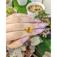 5.48 Ct. Yellow Citrine from Ceylon (Sri Lanka) Life Style