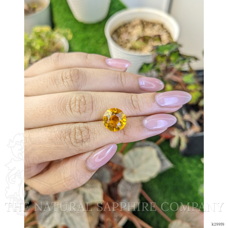 5.48 Ct. Yellow Citrine from Ceylon (Sri Lanka)
