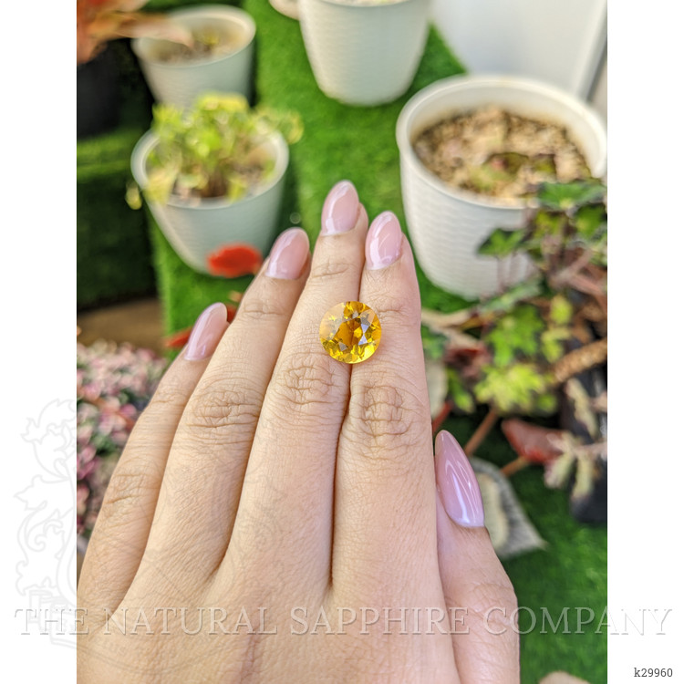 6.12 Ct. Yellow Citrine from Ceylon (Sri Lanka)
