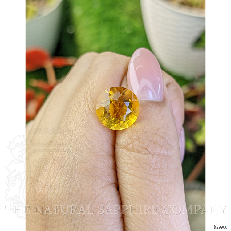 6.12 Ct. Yellow Citrine from Ceylon (Sri Lanka)