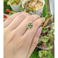 4.92 Ct. Yellowish Green Prasiolite from Brazil Life Style