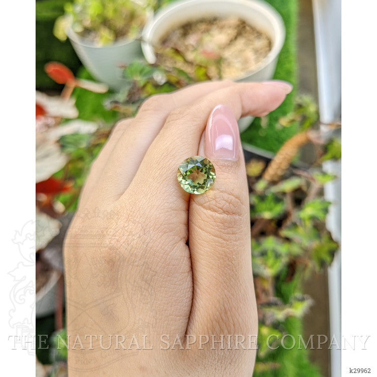 4.92 Ct. Yellowish Green Prasiolite from Brazil