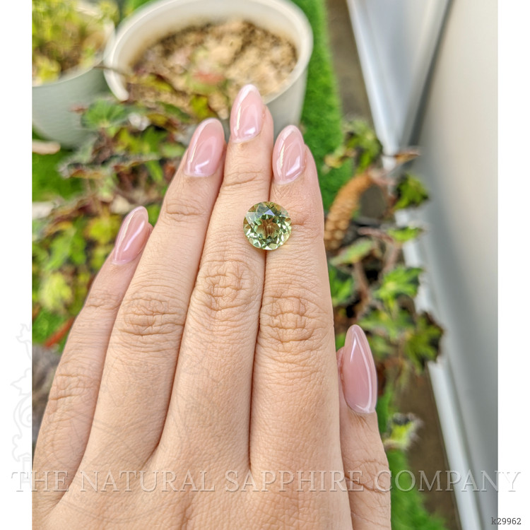 4.92 Ct. Yellowish Green Prasiolite from Brazil