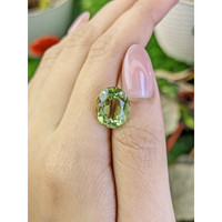 6.28 Ct. Yellowish Green Prasiolite from Brazil Life Style