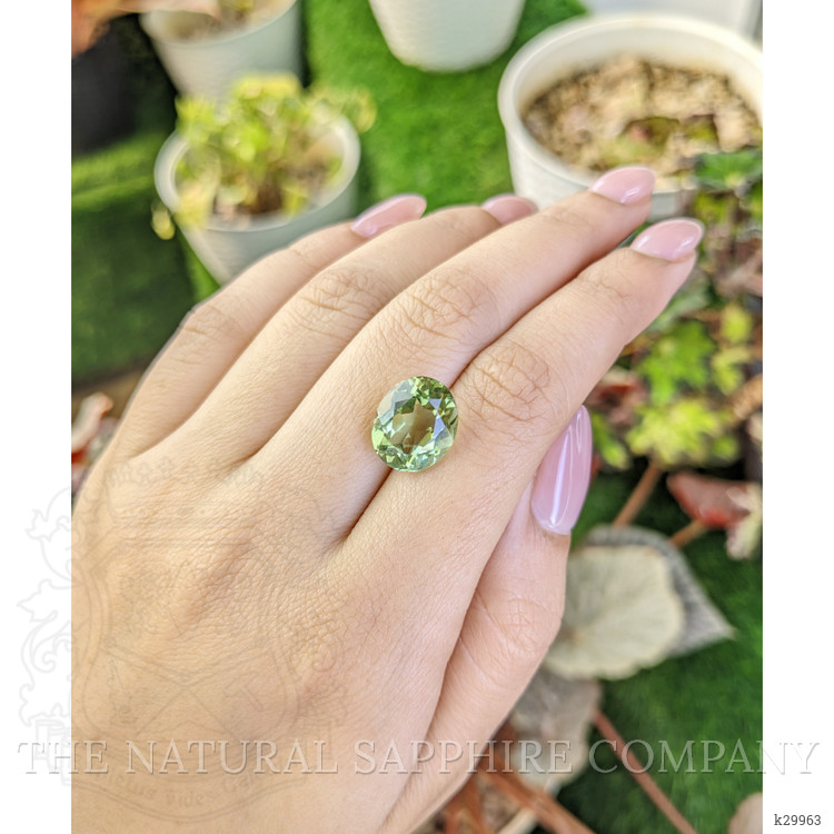 6.28 Ct. Yellowish Green Prasiolite from Brazil