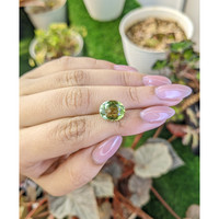4.90 Ct. Yellowish Green Prasiolite from Brazil Life Style