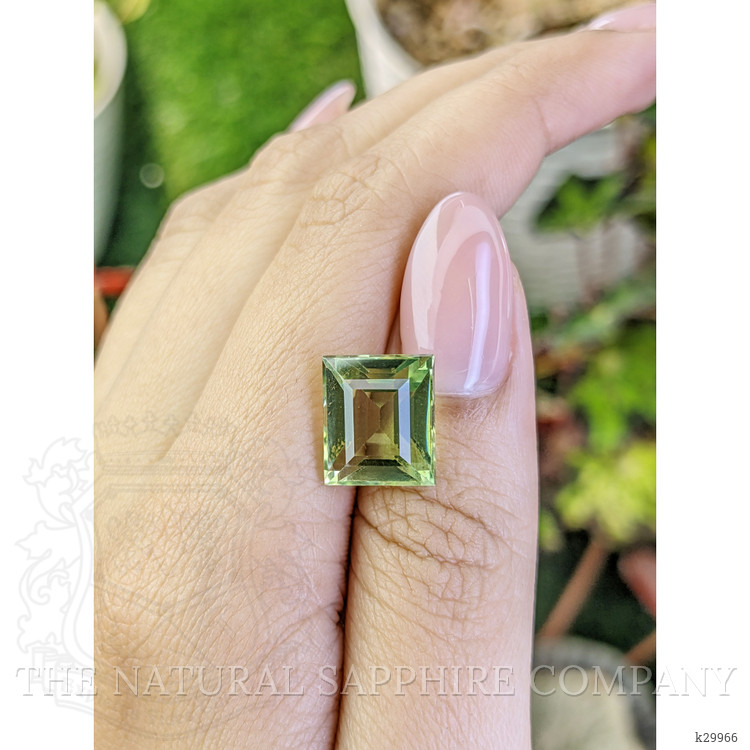 7.24 Ct. Yellowish Green Prasiolite from Brazil