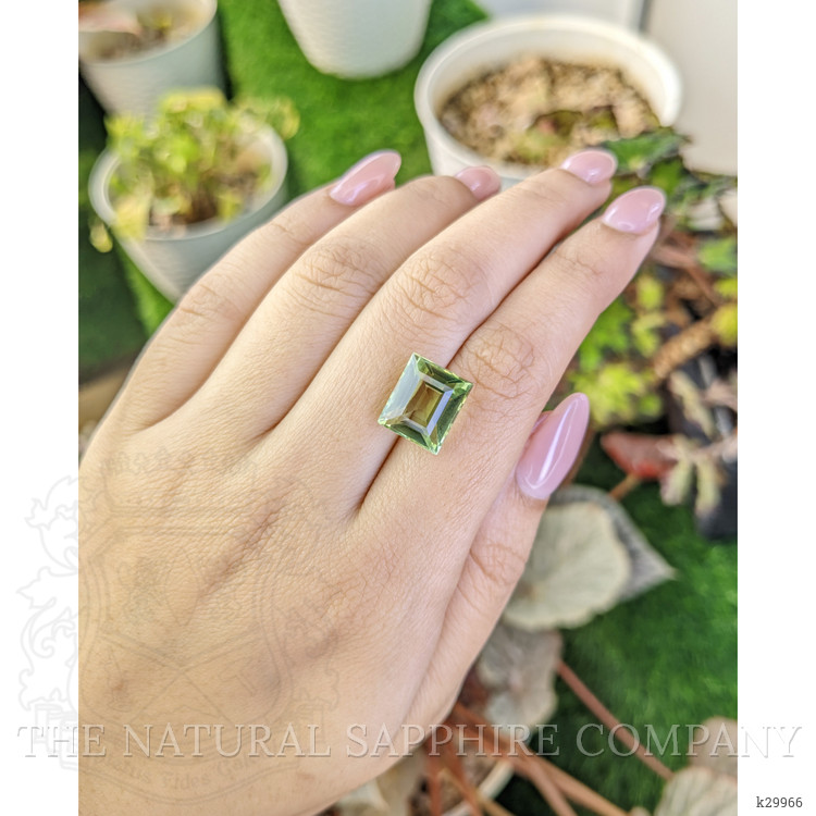 7.24 Ct. Yellowish Green Prasiolite from Brazil
