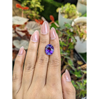 6.67 Ct. Purple Amethyst from Ceylon (Sri Lanka) Life Style