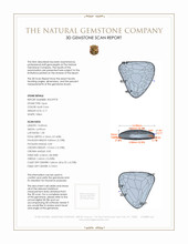 5.17 Ct. Black Opal from Australia 3 D Scan Report