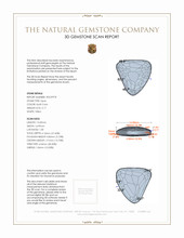 5.17 Ct. Black Opal from Australia 3 D Scan Report