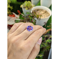 6.27 Ct. Purple Amethyst from Ceylon (Sri Lanka) Life Style