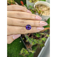 5.56 Ct. Purple Amethyst from Ceylon (Sri Lanka) Life Style