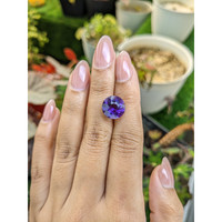 5.46 Ct. Purple Amethyst from Ceylon (Sri Lanka) Life Style