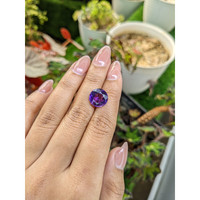 5.49 Ct. Purple Amethyst from Ceylon (Sri Lanka) Life Style