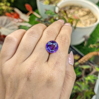 6.62 Ct. Purple Amethyst from Ceylon (Sri Lanka) Life Style