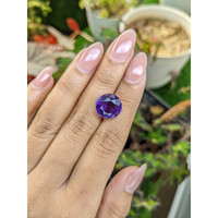6.62 Ct. Purple Amethyst from Ceylon (Sri Lanka) Life Style
