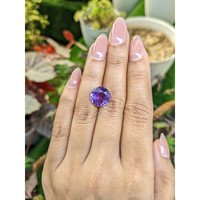 5.65 Ct. Purple Amethyst from Ceylon (Sri Lanka) Life Style