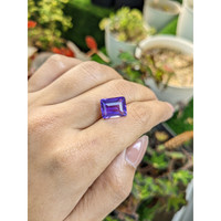 6.21 Ct. Purple Amethyst from Ceylon (Sri Lanka) Life Style