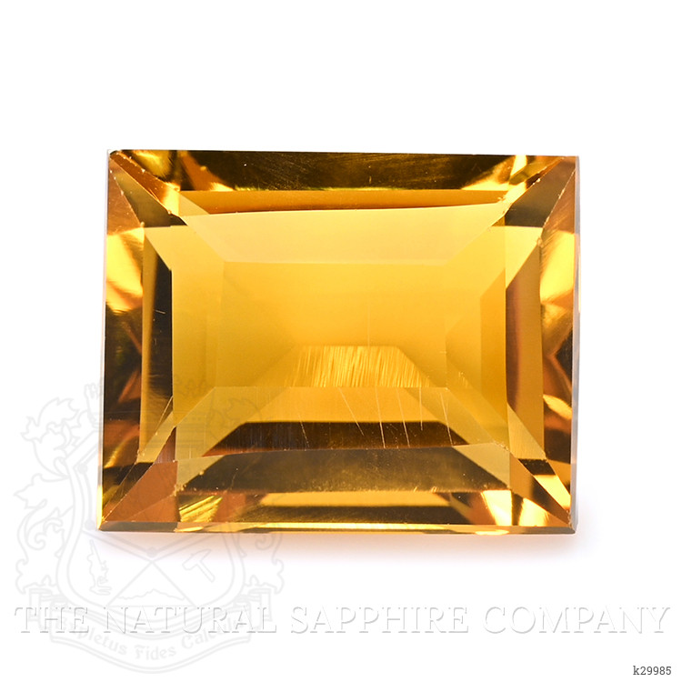6.82 Ct. Orangish Yellow Citrine from Ceylon (Sri Lanka)