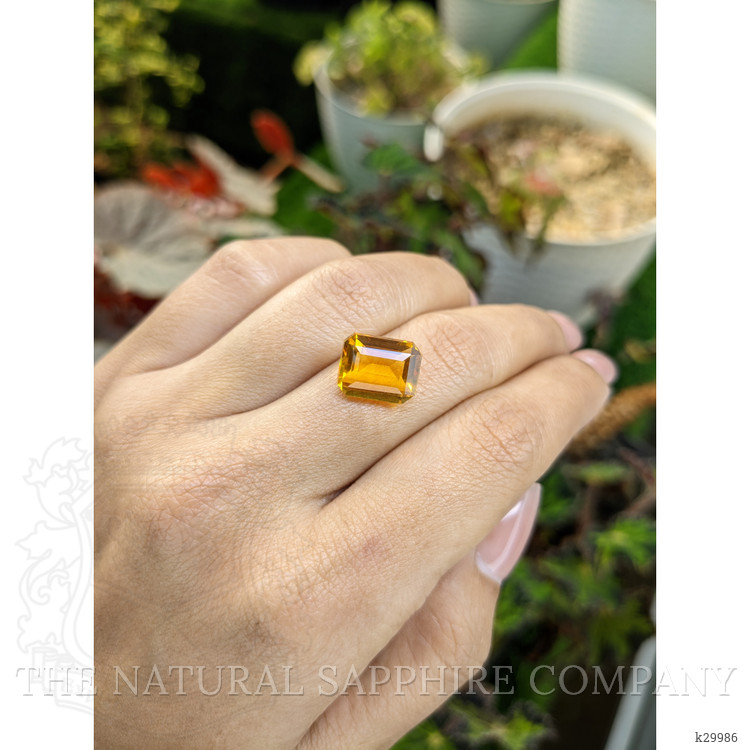 5.21 Ct. Orangish Yellow Citrine from Ceylon (Sri Lanka)