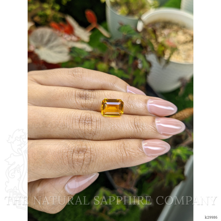 5.21 Ct. Orangish Yellow Citrine from Ceylon (Sri Lanka)