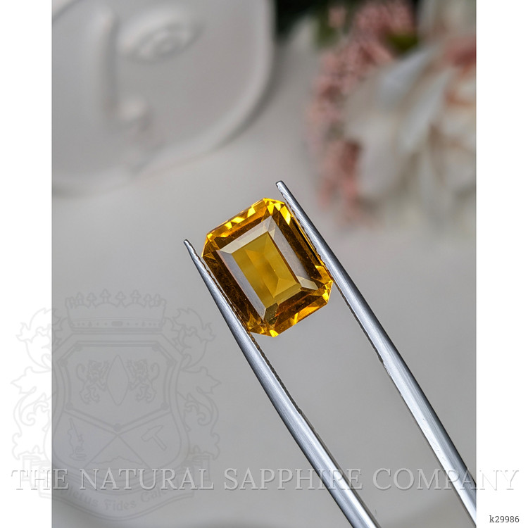 5.21 Ct. Orangish Yellow Citrine from Ceylon (Sri Lanka)