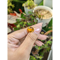 5.12 Ct. Golden Citrine from Ceylon (Sri Lanka) Life Style