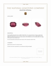 7.56 Ct. Spinel from Burma (Myanmar) Appraisal