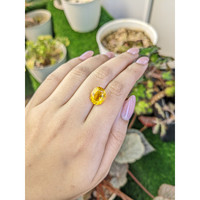 5.20 Ct. Yellow Citrine from Ceylon (Sri Lanka) Life Style