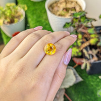 6.32 Ct. Yellow Citrine from Ceylon (Sri Lanka) Life Style