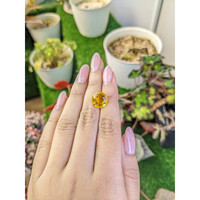 5.37 Ct. Yellow Citrine from Ceylon (Sri Lanka) Life Style