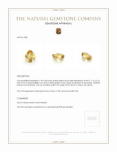 1.99 Ct. Zircon from Ceylon (Sri Lanka) Appraisal