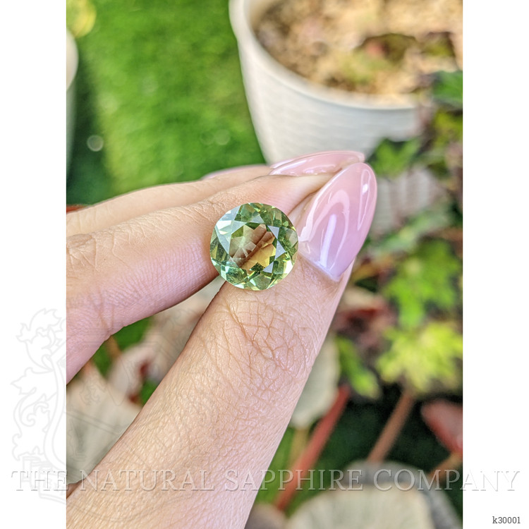 6.21 Ct. Yellowish Green Prasiolite from Brazil