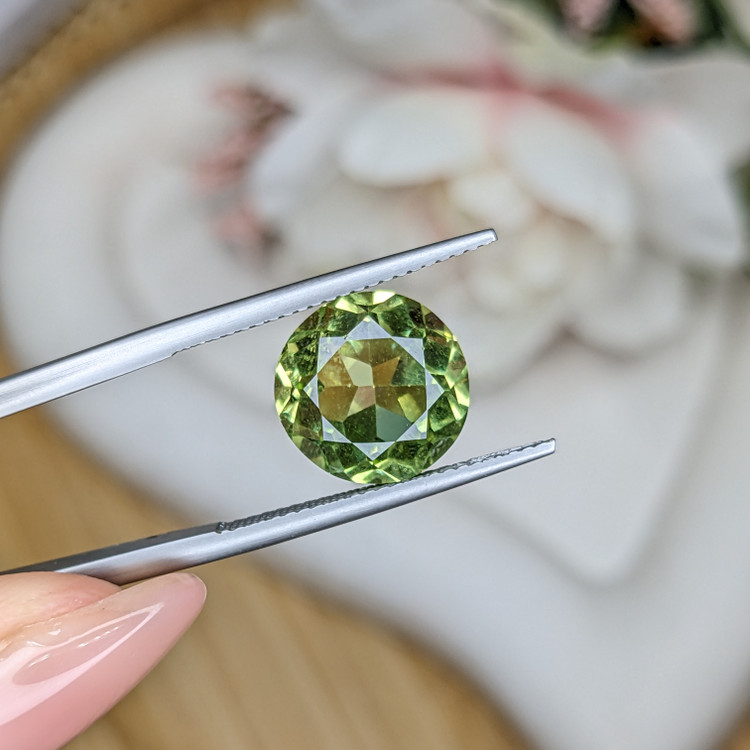 5.42 Ct. Yellowish Green Prasiolite from Brazil