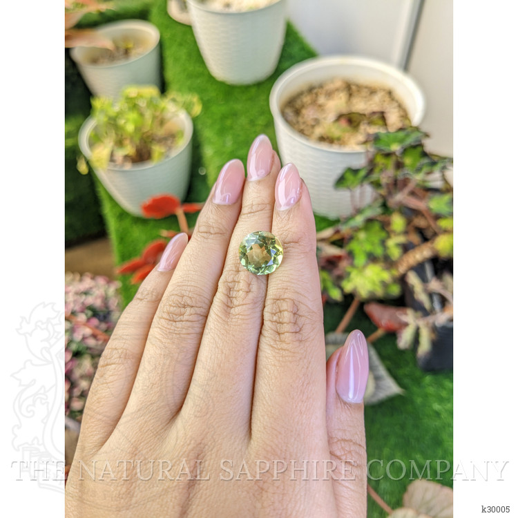 6.71 Ct. Yellowish Green Prasiolite from Brazil