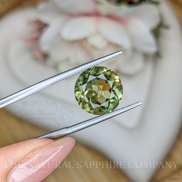 6.71 Ct. Yellowish Green Prasiolite from Brazil